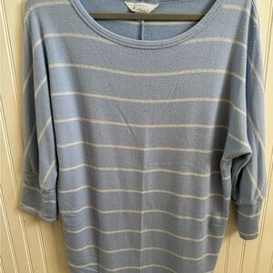 Market & Spruce Light Blue Knit Top